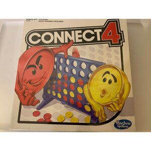 New‎ Connect 4 Game Four In A Row Checkers Hasbro 2016 Family Fun Sealed